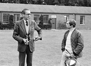 Philippe Lallie, trainer with his jockey Alfred Gilbert Philippe Lallie, trainer with his jockey Alfred Gilbert