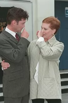 Images Dated 4th June 1998: Phillip Schofield television presenter and actor June 1998 with Julie Andrews at a photo