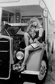 Photo shows Shakespearean actress Helen Mirren trying out her fantasy as a fairground Photo shows Shakespearean actress Helen Mirren trying out her fantasy as a fairground
