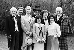 Photocall for special 90 minute Doctor Who episode titled The Five Doctors Photocall for special 90 minute Doctor Who episode titled The Five Doctors