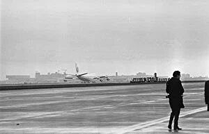 Images Dated 12th January 1970: Photographer on the apron following the arrival of the first Boeing 747