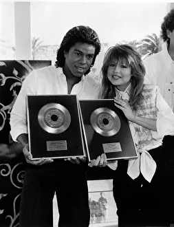 Pia Zadora model actress with Jermaine Jackson Pia Zadora model actress with Jermaine Jackson