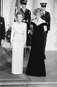 Picture shows Nancy Reagan (left) and Princess Diana (right) Picture shows Nancy Reagan (left) and Princess Diana (right)