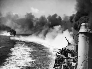 Picture taken from the Mediterranean Sea taken on board USS Mackenzie Picture taken from the Mediterranean Sea taken on board USS Mackenzie