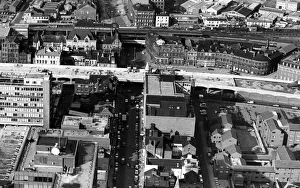 Pictured from the air, the bridge across Albert Road, which forms part of the new A66 Pictured from the air, the bridge across Albert Road, which forms part of the new A66