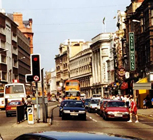 Pictured is traffic on St Mary Street in 1996 which is causing pollution Pictured is traffic on St Mary Street in 1996 which is causing pollution