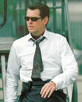 Pierce Brosnan on set of The World is not Enough at Royal Victoria Docks Pierce Brosnan on set of The World is not Enough at Royal Victoria Docks
