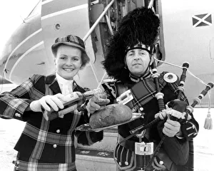 Pipe Major Ian Nelson braved the bitter weather to don his uniform Pipe Major Ian Nelson braved the bitter weather to don his uniform