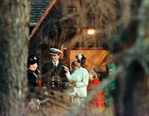 A piper pipes as Princess Anne and Tim Laurence leave the church after their wedding A piper pipes as Princess Anne and Tim Laurence leave the church after their wedding