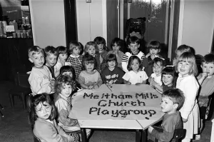Play pennies... these children wrote the name of their playgroup with coins instead of a Play pennies... these children wrote the name of their playgroup with coins instead of a