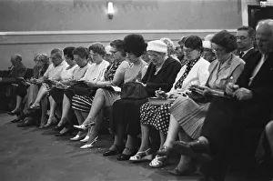 Playing bingo at the Gaiety Theatre, Cardiff. 31st July 1963 Playing bingo at the Gaiety Theatre, Cardiff. 31st July 1963