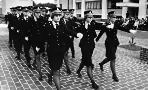 Police Cadets, passing out parade at Hinchingbrooke, Cambridgeshire, 27th July 1974 Police Cadets, passing out parade at Hinchingbrooke, Cambridgeshire, 27th July 1974