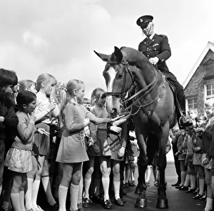 Police horses display at Norton Junior School. 1972 Police horses display at Norton Junior School. 1972