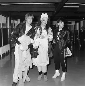 Pop group Culture Club arrive at Heathrow Airport from Madrid Pop group Culture Club arrive at Heathrow Airport from Madrid