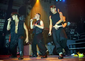 Pop group take That performing live on stage at a concert November 1992 Pop group take That performing live on stage at a concert November 1992