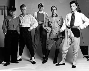 Images Dated 30th June 1980: Pop group Spandau Ballet pictured in the Daily Mirror studio. 30th June 1980