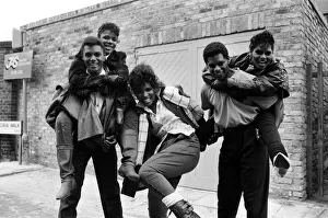 Pop group Five Star. London. 6th August 1986 Pop group Five Star. London. 6th August 1986