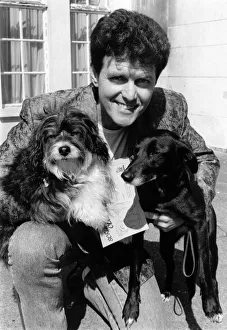 Pop singer Alvin Stardust with Grace. May 1986 Pop singer Alvin Stardust with Grace. May 1986