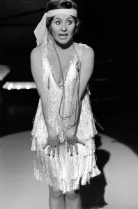Pop Singer Lulu performing on stage. February 1975 Pop Singer Lulu performing on stage. February 1975