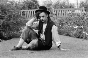 Pop star Boy George of Culture Club group. Pictured after the group moved into 15th spot Pop star Boy George of Culture Club group. Pictured after the group moved into 15th spot