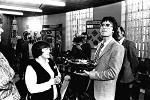 Images Dated 4th February 1981: Pop star Cliff Richard was visiting Newcastle on 4th February 1981 to sing the praises of