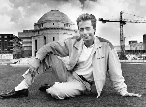 Pop Star Nick Heyward relaxes in the gardens of the Hall of Memory, in Birmingham Pop Star Nick Heyward relaxes in the gardens of the Hall of Memory, in Birmingham