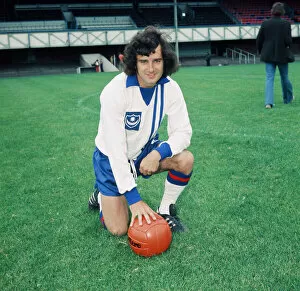 Images Dated 4th August 1974: Portsmouth player Norman Piper poses on the pitch at Fratton Park. August 1974
