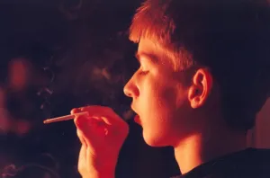 A posed model picture of an underage smoker 1st January 1990 A posed model picture of an underage smoker 1st January 1990