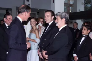 Premier Of Star Wars Film The Phantom Menace July 1999 Prince Charles meets some of Premier Of Star Wars Film The Phantom Menace July 1999 Prince Charles meets some of