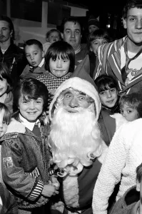 Presents for all... Santa Claus took time out from his busy schedule to pop in at Presents for all... Santa Claus took time out from his busy schedule to pop in at