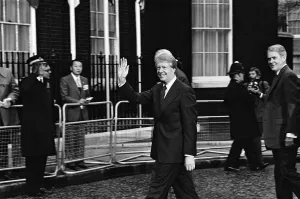 President Jimmy Carter meets Prime Minister James Callaghan at Downing Street President Jimmy Carter meets Prime Minister James Callaghan at Downing Street