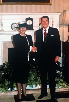 President Ronald Regan June 1988 visit to England with Margaret Thatcher at No President Ronald Regan June 1988 visit to England with Margaret Thatcher at No