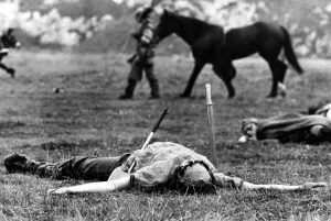 The price they paid, a Viking warrior lies dying on the Anglo Saxon ground after a The price they paid, a Viking warrior lies dying on the Anglo Saxon ground after a