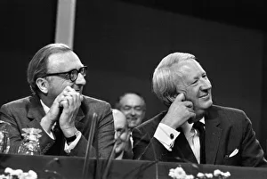 Prime Minister Edward Heath sits alongside Secretary of State for Defence Lord Carrington Prime Minister Edward Heath sits alongside Secretary of State for Defence Lord Carrington