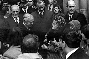 Prime Minister Harold Wilson seen here meeting the troops Prime Minister Harold Wilson seen here meeting the troops