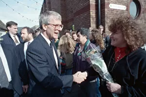 Images Dated 21st March 1992: Prime Minister John Major in Huntingdon, during the general election campaign