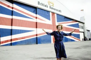 Prime Minister Margaret Thatcher campaigning at British Hovercraft. 8th June 1983 Prime Minister Margaret Thatcher campaigning at British Hovercraft. 8th June 1983