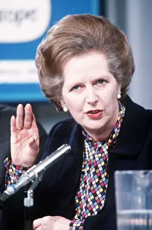 Prime Minister Margaret Thatcher at the Conservative Party Conference on elections to Prime Minister Margaret Thatcher at the Conservative Party Conference on elections to
