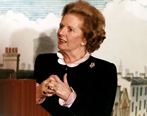 Prime Minister Margaret Thatcher at The London Foundry in Blackfriars October 1989 Prime Minister Margaret Thatcher at The London Foundry in Blackfriars October 1989