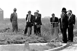 Prime Minister Margaret Thatcher seen here at what remains of the Head Wrightson works in Prime Minister Margaret Thatcher seen here at what remains of the Head Wrightson works in