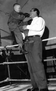 Primo Carnera, professional wrestler, also a former professional boxer Primo Carnera, professional wrestler, also a former professional boxer