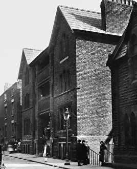 Prince Albert Cottages, St James Street, Liverpool, Merseyside. 30th April 1935 Prince Albert Cottages, St James Street, Liverpool, Merseyside. 30th April 1935