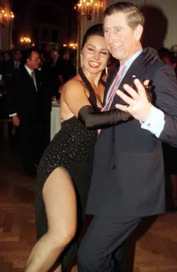 Prince Charles in Argentina dances the tango March 1999 with Adriane Vasile at a Prince Charles in Argentina dances the tango March 1999 with Adriane Vasile at a