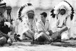 Prince Charles attending a Blackfoot Indian tribal ceremony in Calgary, Canada Prince Charles attending a Blackfoot Indian tribal ceremony in Calgary, Canada