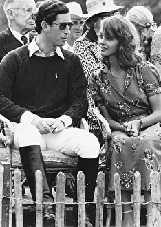 Prince Charles with girlfriend Sabrina Guinness at a polo match August 1979 Prince Charles with girlfriend Sabrina Guinness at a polo match August 1979