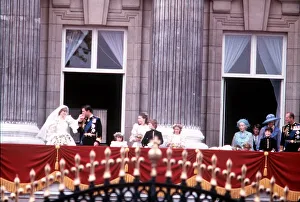 Prince Charles kisses Diana's hand at Buckingham Palace following their wedding Prince Charles kisses Diana's hand at Buckingham Palace following their wedding