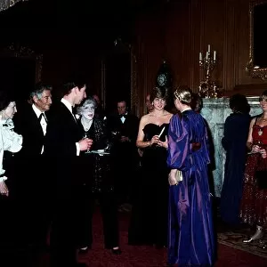 Images Dated 9th March 1981: Prince Charles and Lady Diana Spencer with Princess Grace of Monaco at Goldsmiths Hall