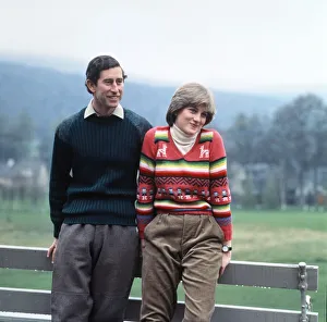 Prince Charles and Lady Diana Spencer vacationing at Balmoral in May 1981 during their Prince Charles and Lady Diana Spencer vacationing at Balmoral in May 1981 during their