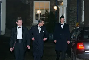 Prince Charles Leaving Spencer House November 1998 at midnight at the back walking Prince Charles Leaving Spencer House November 1998 at midnight at the back walking