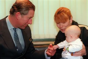 Prince Charles meeting Hazel Ralston and baby Jack December 1999 at the Hamish Allan Prince Charles meeting Hazel Ralston and baby Jack December 1999 at the Hamish Allan